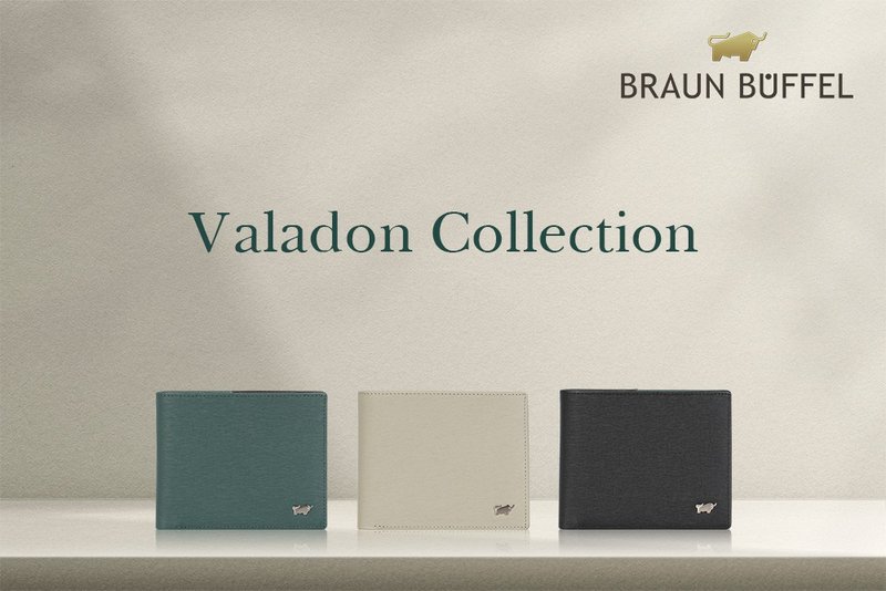 【免费升级送礼包装】瓦拉顿 压纹牛皮皮夹(多款)-浅绿色/BF397 - 皮夹/钱包 - 真皮 绿色