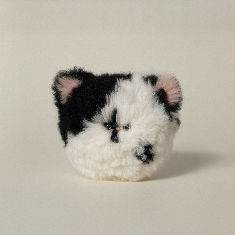 牛猫咪钥匙圈 - 钥匙链/钥匙包 - 其他材质 黑色