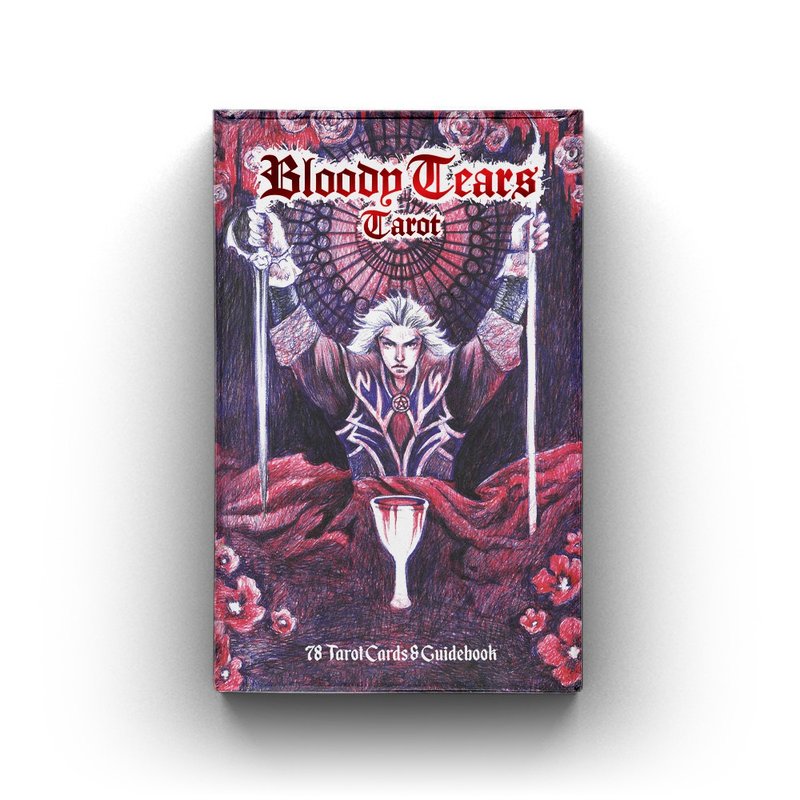 Bloody Tears Tarot, 78 cards gothic dark Tarot deck - 卡片/明信片 - 纸 