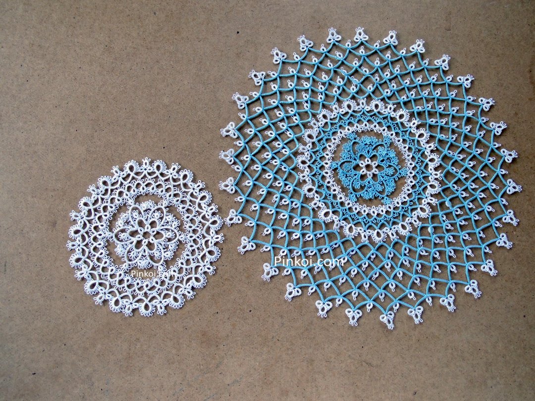 PDF tatting pattern doily, digital download - 手工艺教程/工具书 - 其他材质 