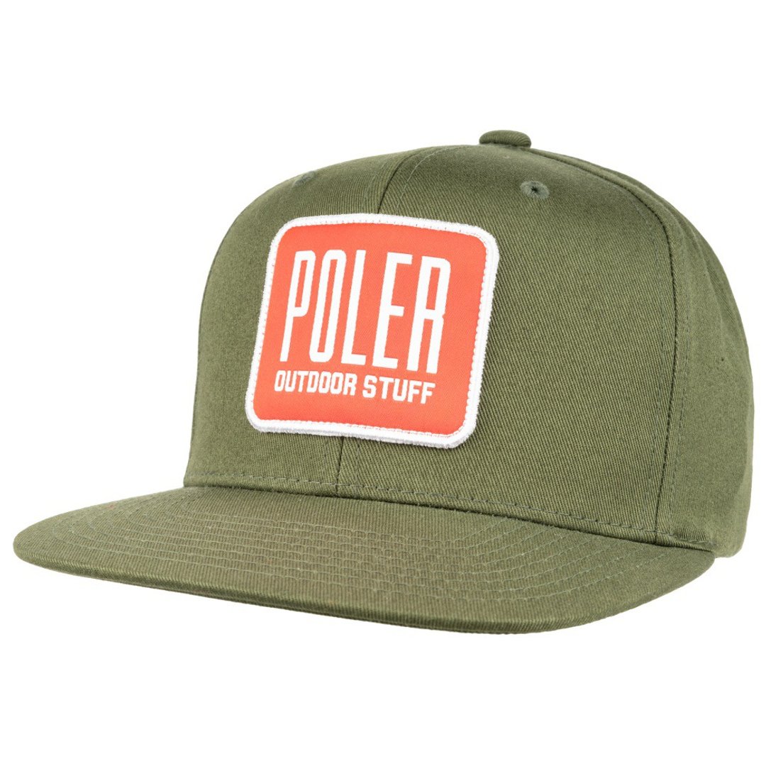 POLER HYPE PATCH HAT 休闲帽 棒球帽 橄榄色 - 帽子 - 其他材质 绿色