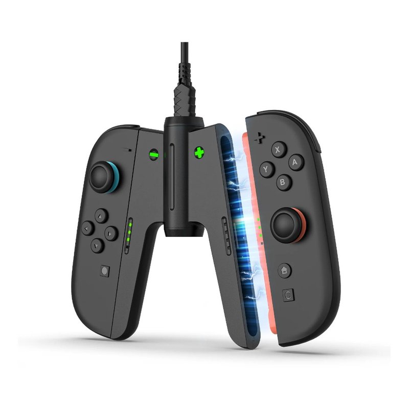 良值 NS 2 A字握把 Joycon 2 充电握把 (公司货) L1155 - 桌游/玩具 - 塑料 黑色