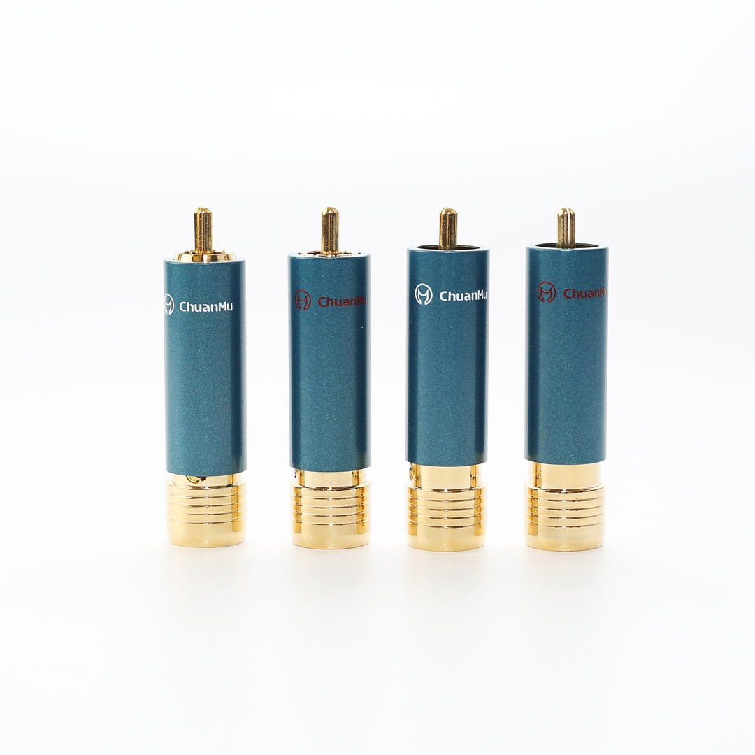高级 RCA 一组4个【川木】全新现货【P214】镀金24k 可锁式 免焊 - 数码小物 - 其他材质 