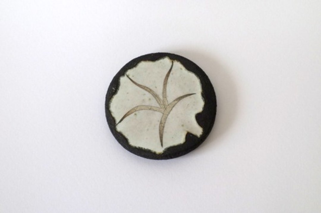 Coaster (Ginsai morning glory) - 杯垫 - 陶 