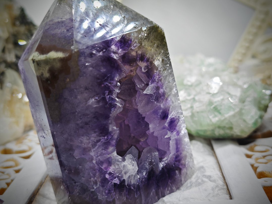 天然紫晶洞柱 - 摆饰 - 水晶 紫色