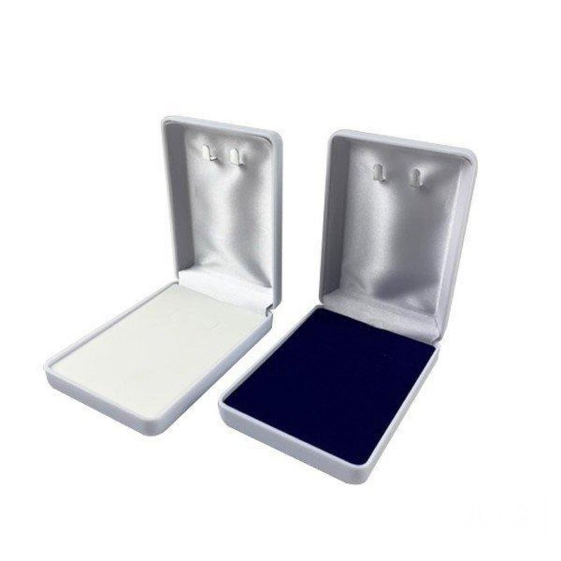 PLASTIC CASE NECKLACE Clip-On SET 2color - 收纳用品 - 塑料 白色