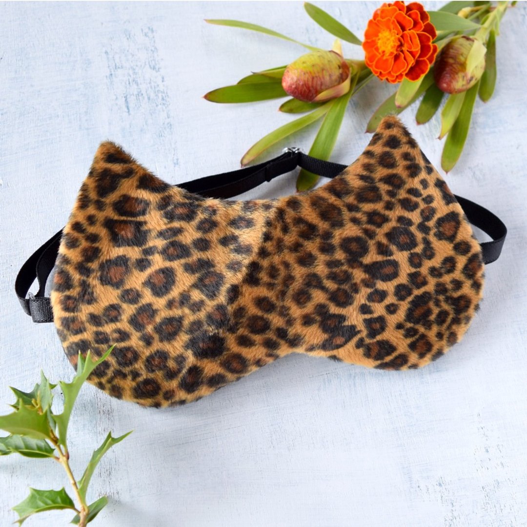 Shiny Leopard/眼罩/旅游/旅游随身物品 - 眼罩 - 棉 咖啡色