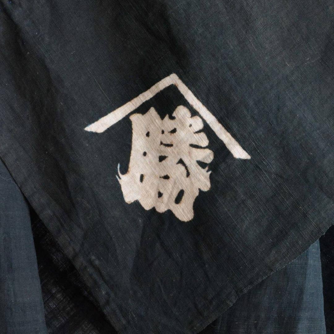 旧布棉黑色风吕敷日本复古面料纺织大正 - 编织/刺绣/羊毛毡/裁缝 - 棉 黑色