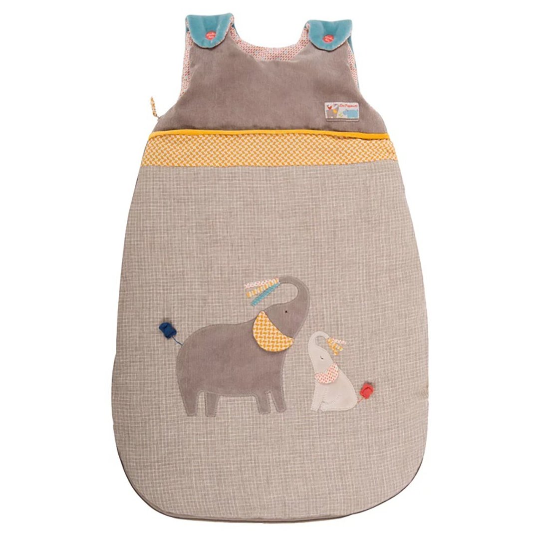 Moulin Roty 大象河马宝宝防踢被 70cm - 婴儿床上用品 - 聚酯纤维 多色