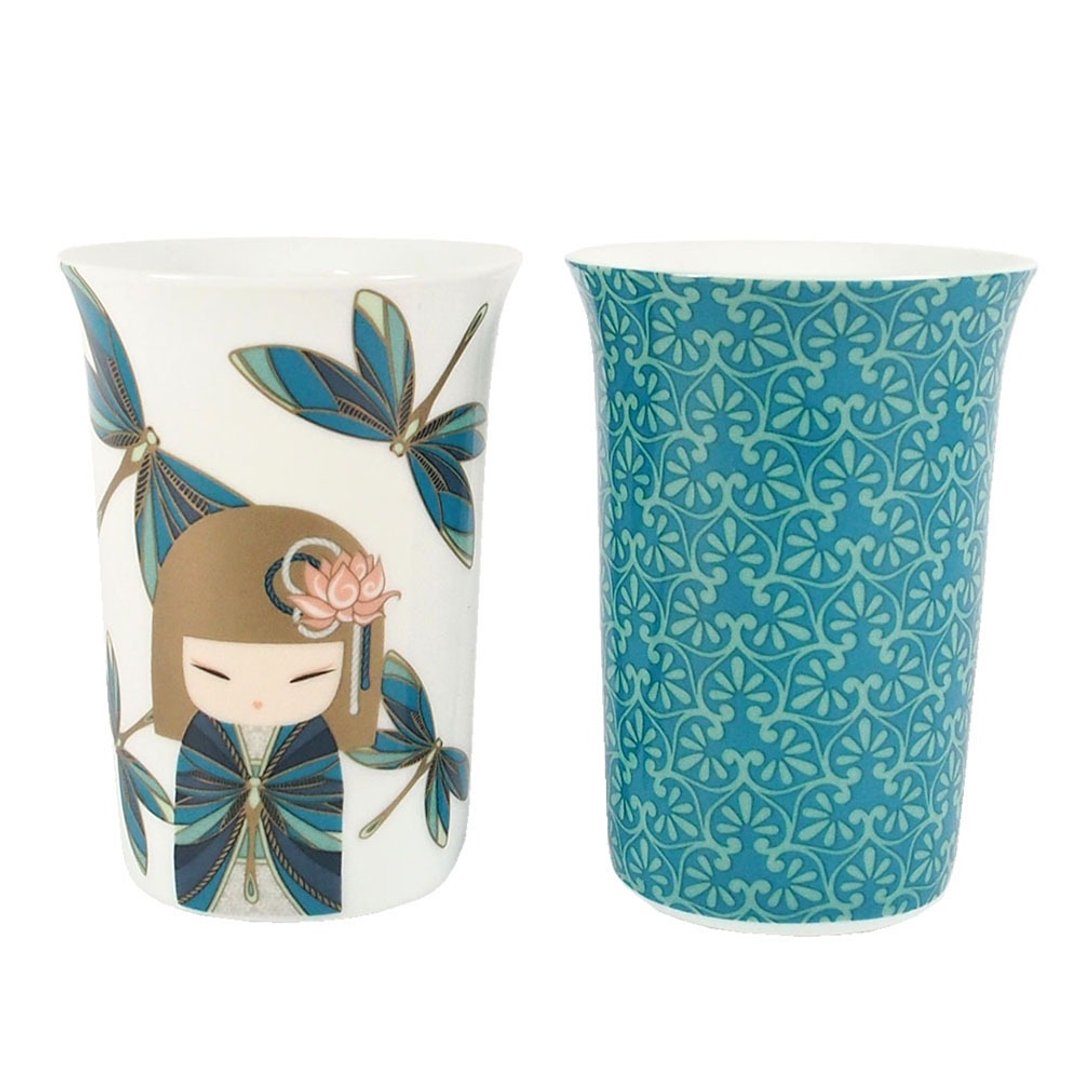 outlet 绿茶杯2入组-Yuna 平稳安静【Kimmidoll和福娃娃-杯类】 - 茶具/茶杯 - 其他材质 白色