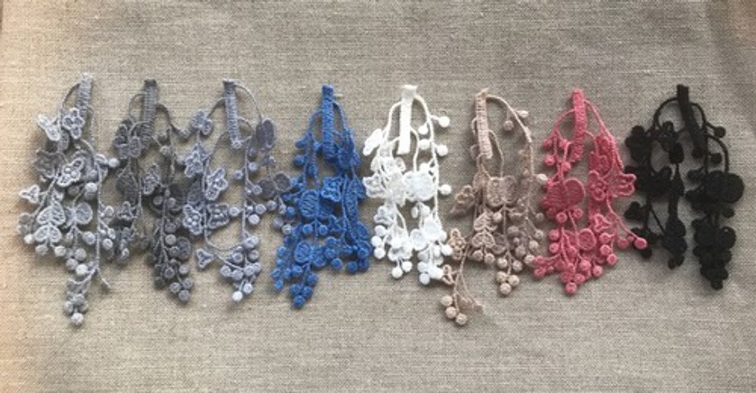 Handmade mask * For accessory charms * Chemical lace * 8 types set - 其他 - 其他材质 