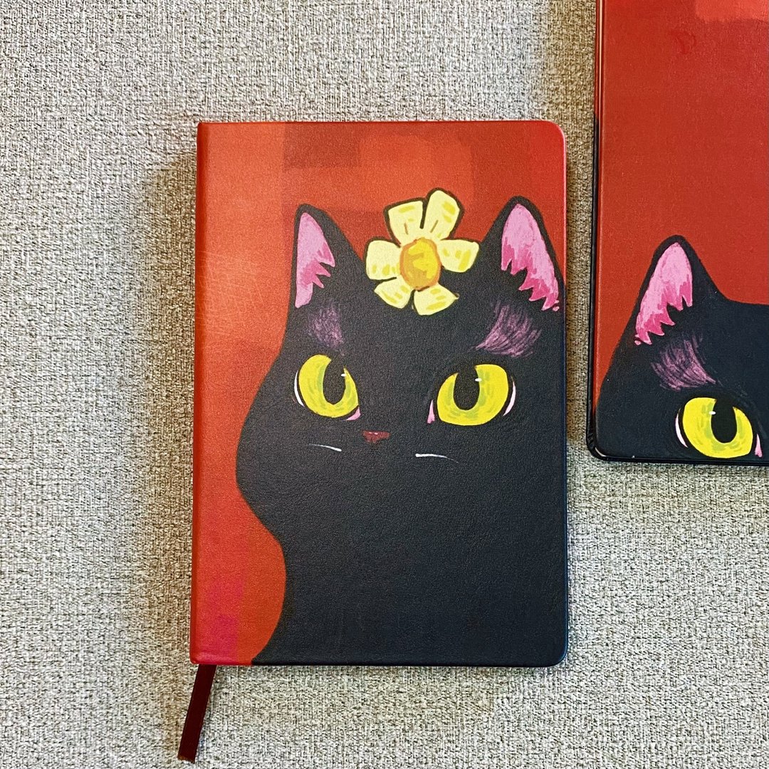 黑猫A5手帐本 - 笔记本/手帐 - 其他材质 