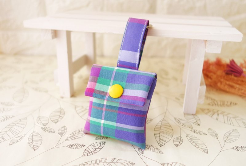 青春花格子 平安符袋 幸运袋 礼物袋 小物 明unicorn 可定制尺寸 - 其他 - 棉．麻 多色