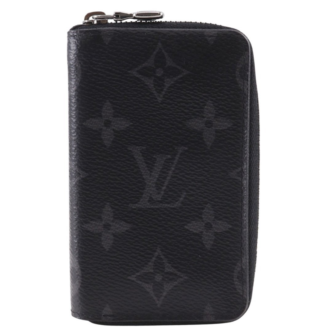 【日本直寄】LOUIS VUITTON Zippy Coin Purse Vertical 零钱包 Monogram Eclipse M81662 PVC 黑色 男士【二手】 - 零钱包 - 塑料 黑色