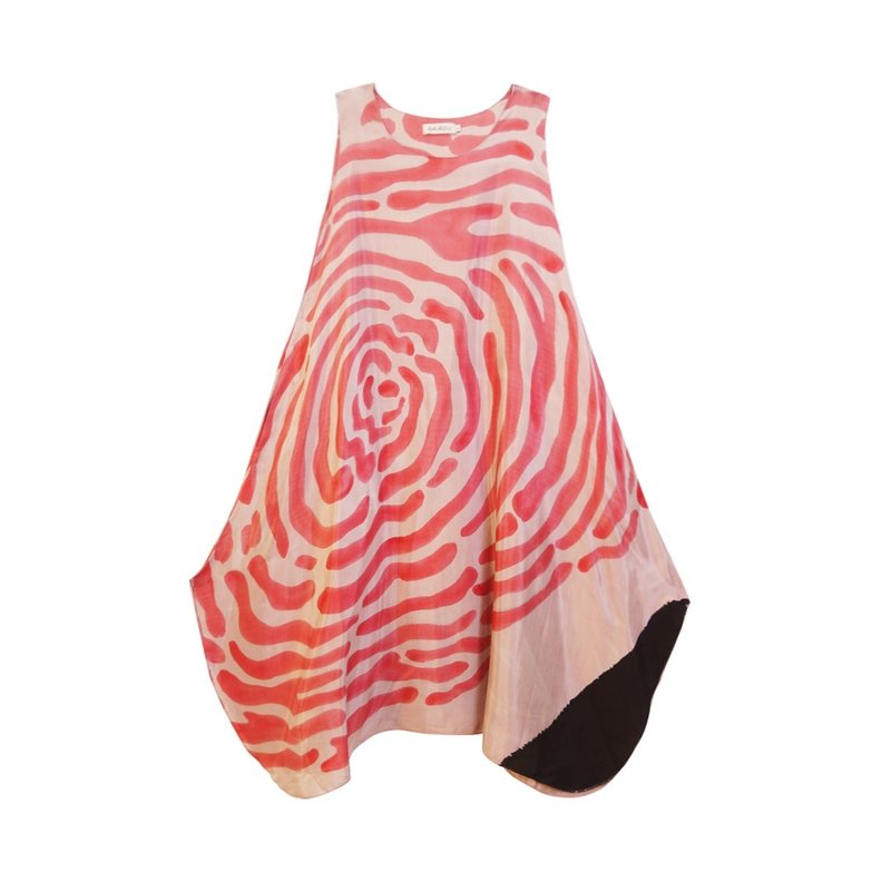 Dress Hand Paint Soft Cotton Silk for Yoga Vacation Holidays - 洋装/连衣裙 - 棉 