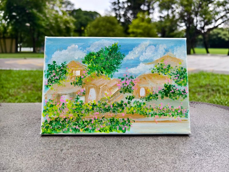 压克力水彩画/无框画/装饰画/疗愈画 - 海报/装饰画/版画 - 棉．麻 