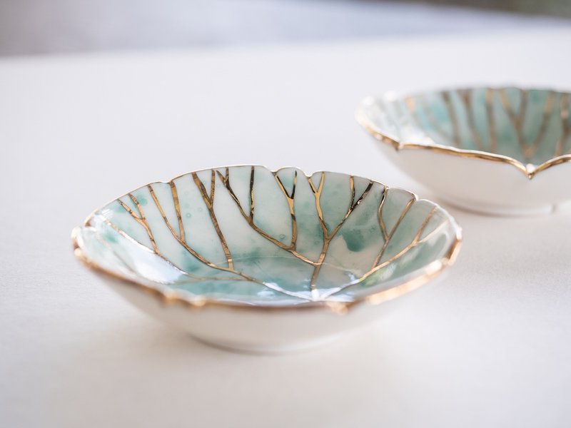 Lotus Leaf Plate (s) - 花瓶/陶器 - 陶 绿色