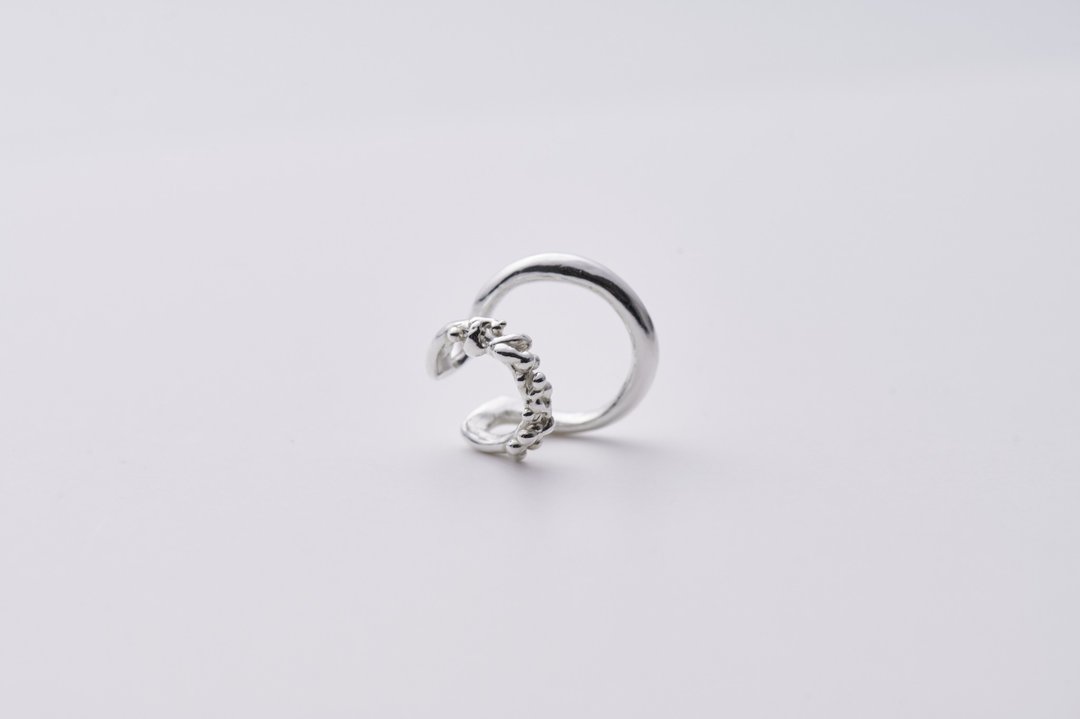 泡泡耳扣 Bubble earcuff - 耳环/耳夹 - 纯银 