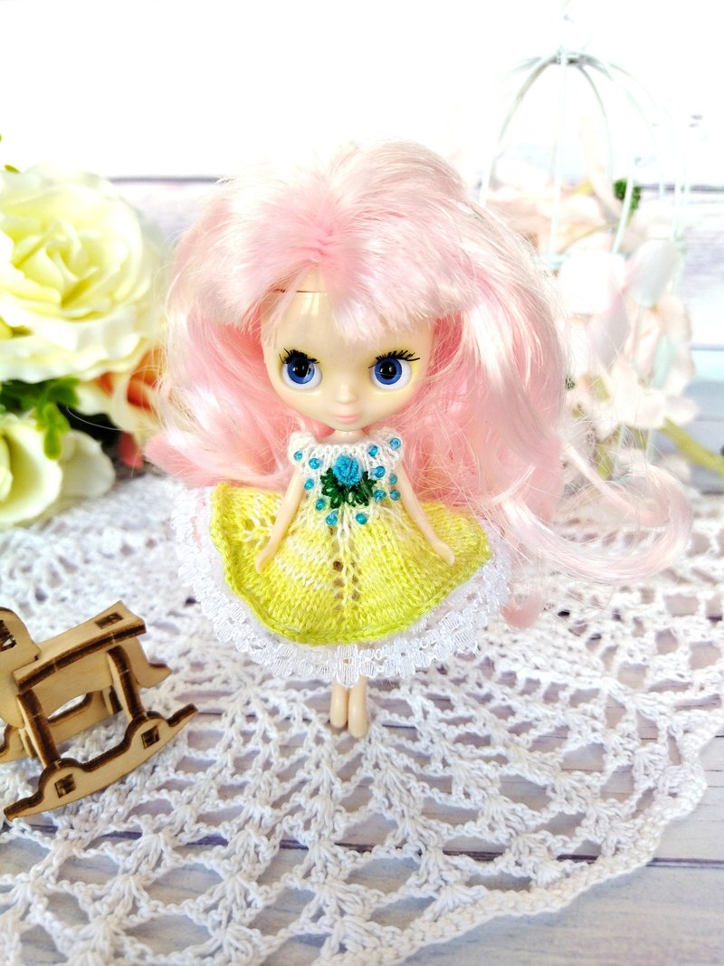 Blythe petite doll - Blythe petite clothes -  pullip clothes - mini Blythe doll - 玩具/玩偶 - 竹 多色