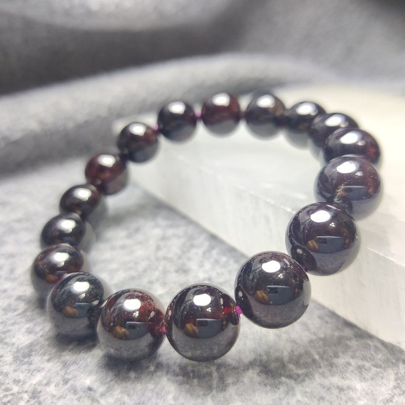 中国 11mm 石榴石 Garnet - 手链/手环 - 水晶 粉红色