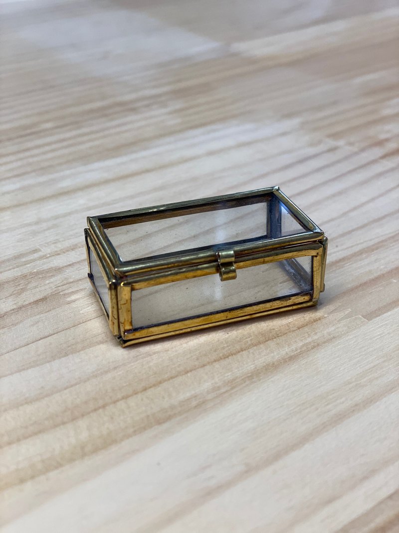 ガラスボックス　ケース　長方形(Sサイズ) - 收纳用品 - 玻璃 金色