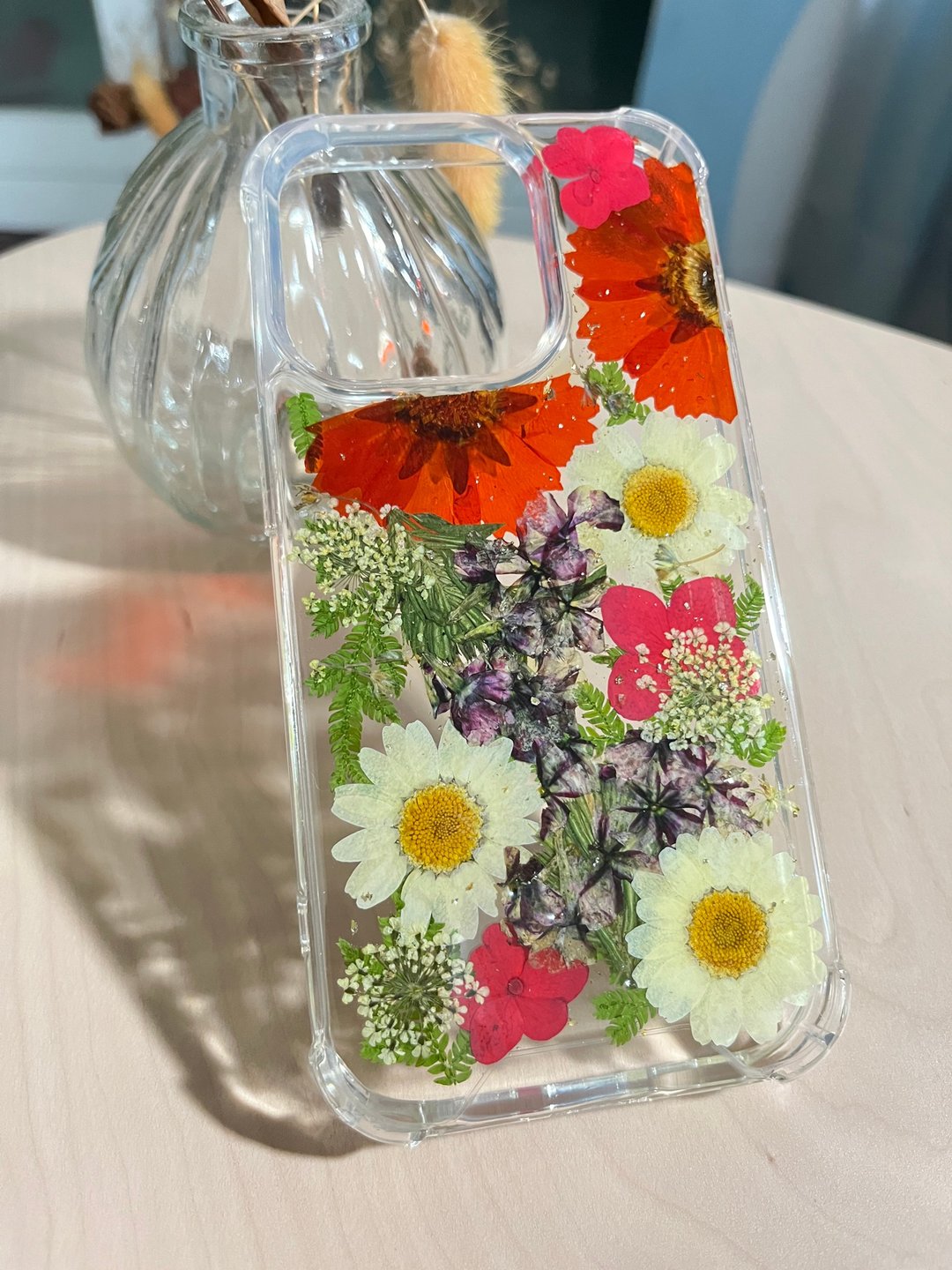 原创 押花手机壳x 夏季美女樱 押花 干燥花 犀牛盾 空压壳 iphone - 手机壳/手机套 - 压克力 