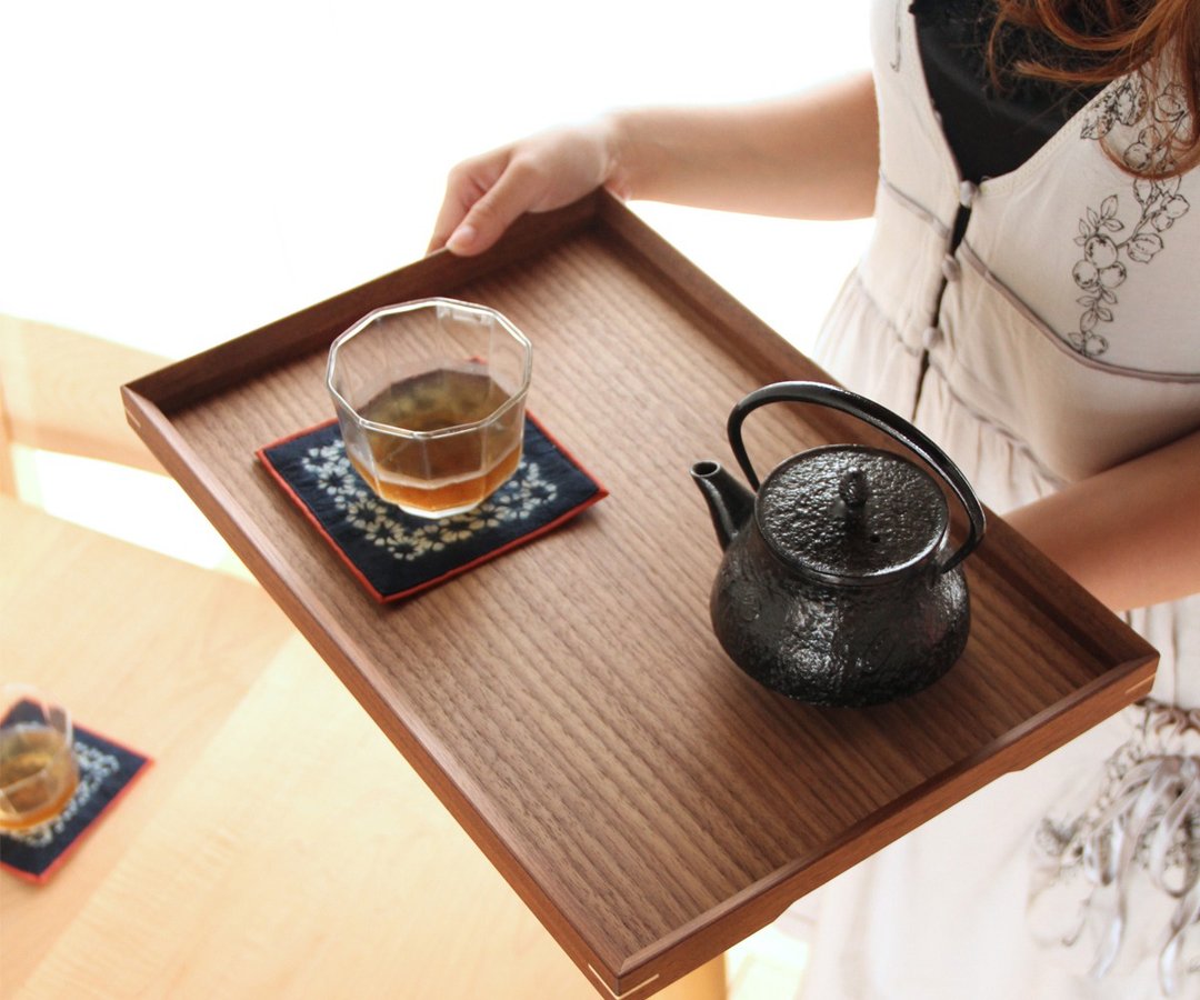 旭川工艺 Art craft bau工房 方形托盘 - 托盘/砧板 - 木头 