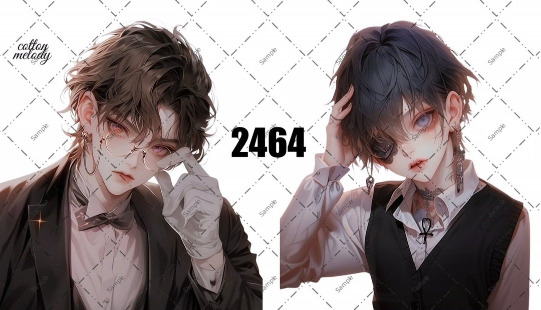 original sticker no.2464 人物贴纸 原创贴纸 原创人物贴纸 装饰贴纸 cotton melody - 贴纸 - 纸 