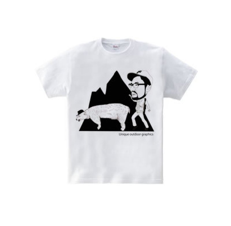UOG bear yuji (5.6oz T-shirt) - 男装上衣/T 恤 - 棉．麻 白色