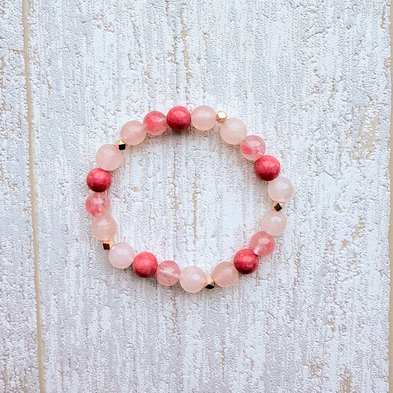 JEDIS│樱花雨 蔷薇辉石・粉晶・蔷薇辉石 手链 - 手链/手环 - 水晶 粉红色