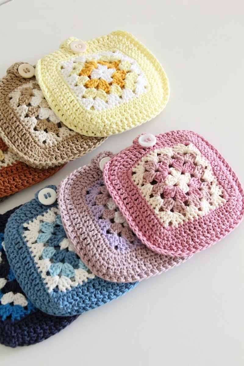 花砖小方包 - 化妆包/杂物包 - 棉．麻 多色