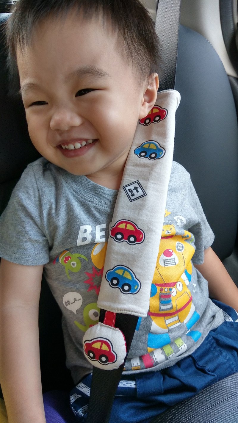 帅气车车。捏捏乐安全带保护套 / 安全带口水巾 - 其他 - 棉．麻 红色