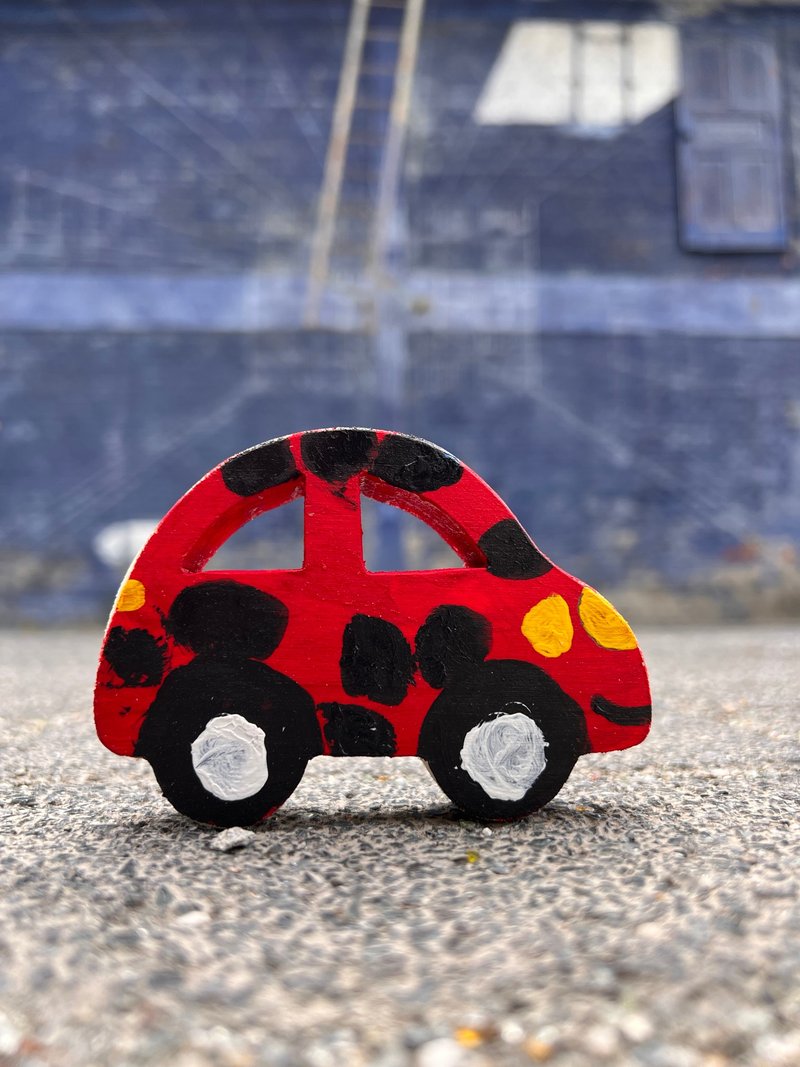 金龟车-彩绘积木DIY材料包 - 插画/绘画/写字 - 木头 咖啡色