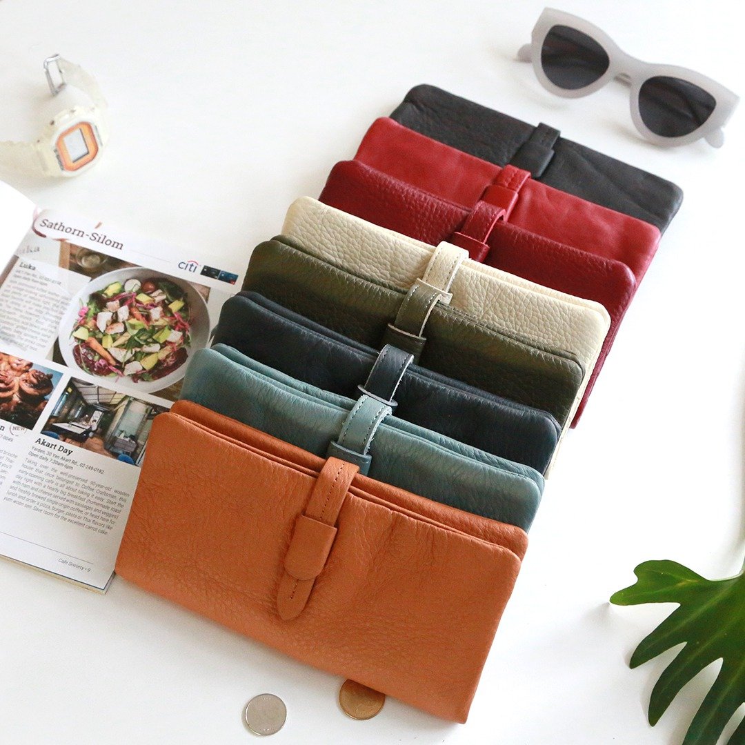 Molly Wallet : Made from Leather - 皮夹/钱包 - 真皮 红色