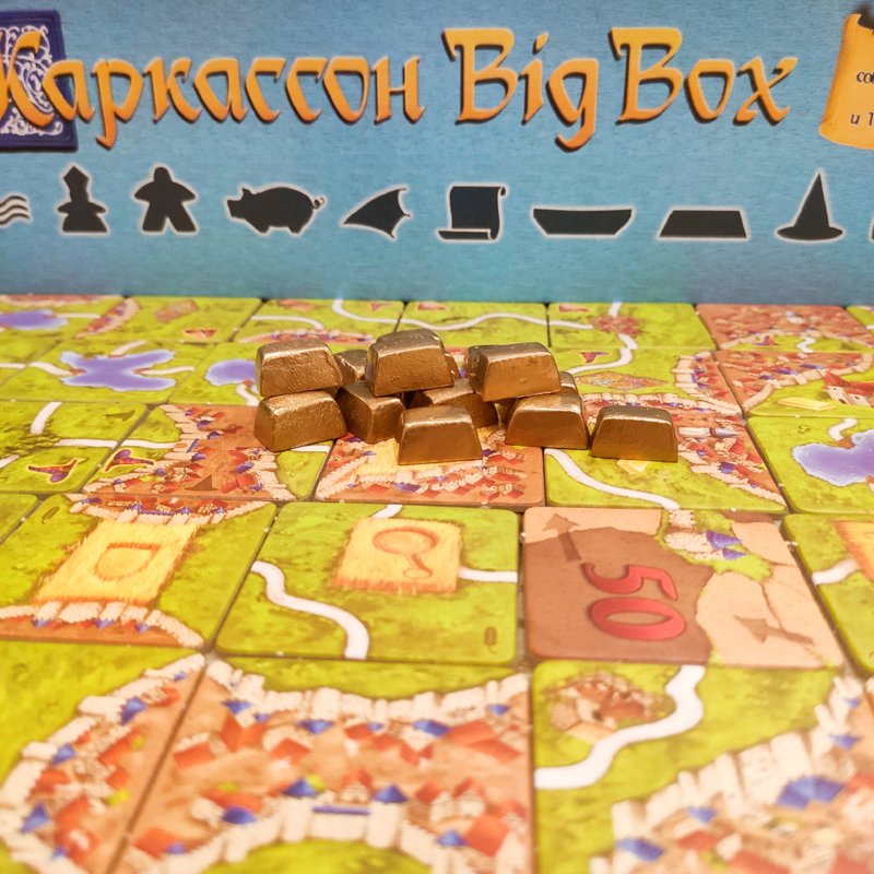 豪华代币与 卡卡颂。金矿 棋盘游戏兼容 - 桌游/玩具 - 其他材质 