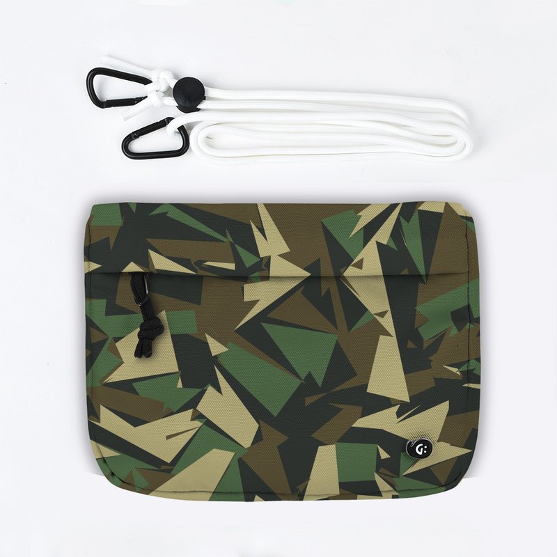 Grinstant混搭可拆组式小包肩背包 - 冒险系列 (迷彩绿色) - 手拿包 - 聚酯纤维 