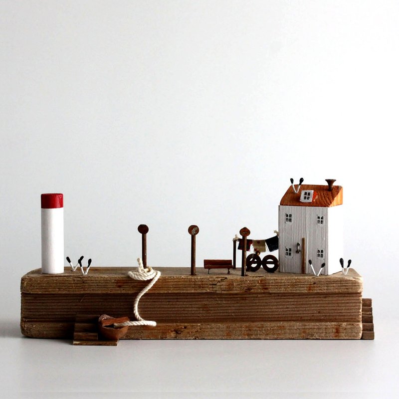 浮木内装 - 海浪和海鸥的声音 - W766 - 摆饰 - 木头 