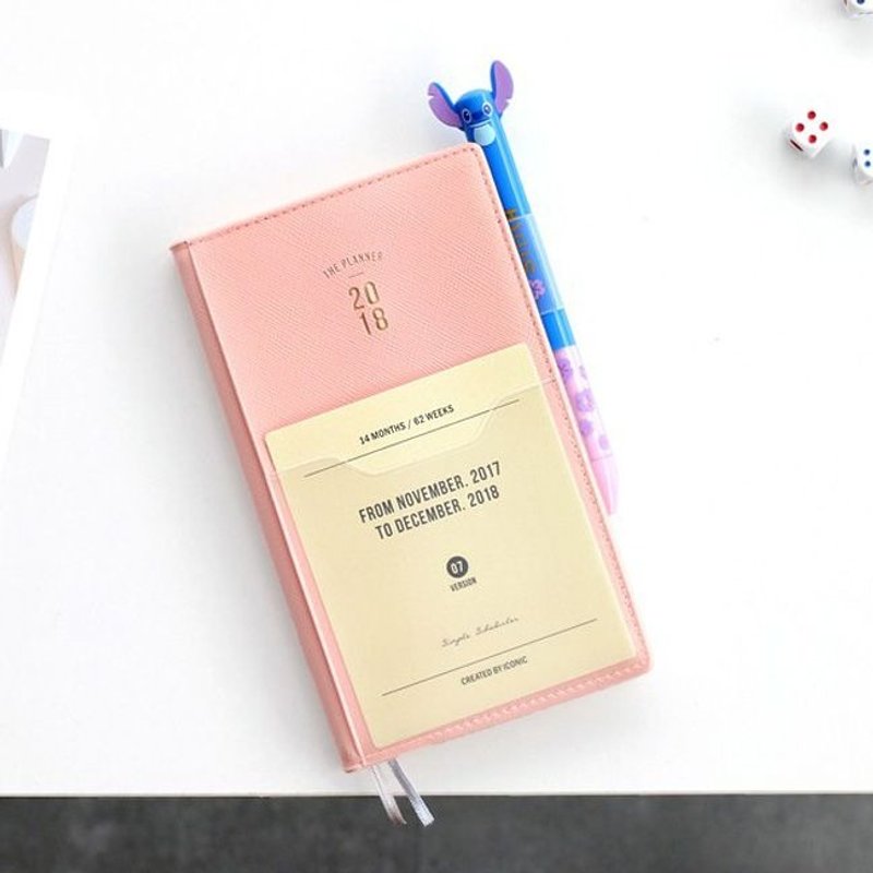 ICONIC 2018经典随身周志(时效)-幸福粉,ICO50329 - 年历/台历 - 纸 粉红色