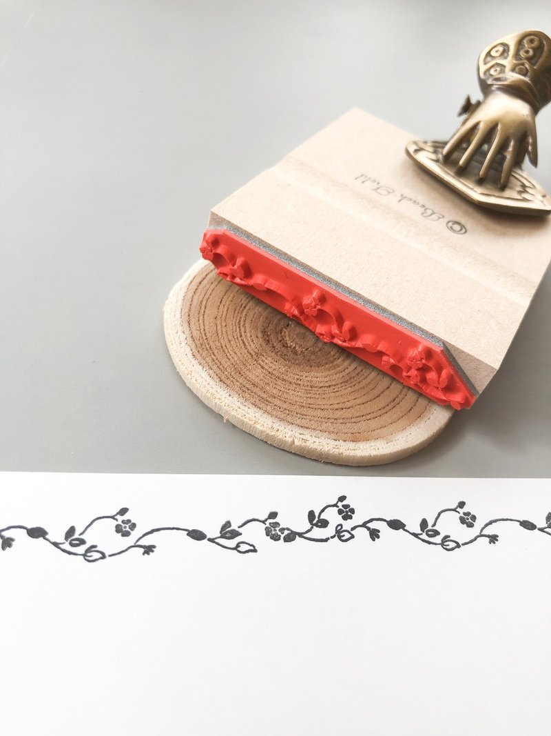 摇曳小花 线条印章 - 印章/印台 - 其他材质 