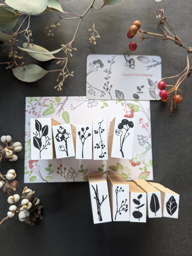 树枝印章 10件组 - 印章/印台 - 其他材质 