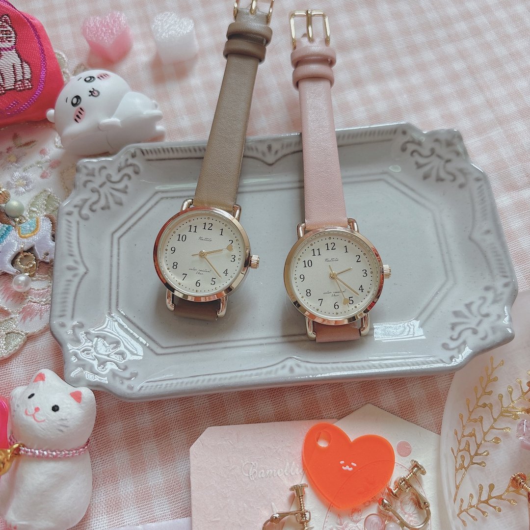 考试手表 复古 Cupid Watch 防水 爱神之箭手表 女装 - 女表 - 其他材质 粉红色