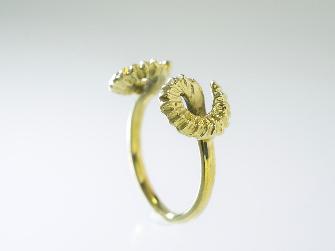 Japan Quality | inGod NUDE Ring Morph The SHEEP Brass - 戒指 - 其他金属 金色