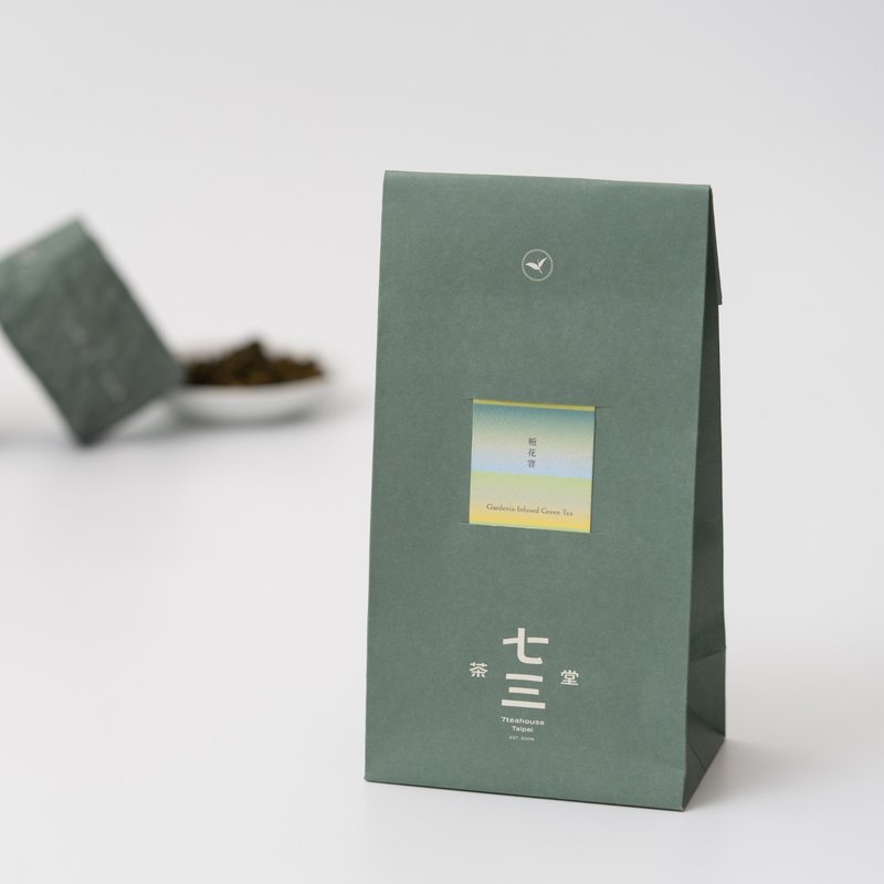 七三茶堂 精品原叶丨栀花窨 150g–生活袋 - 茶 - 纸 绿色