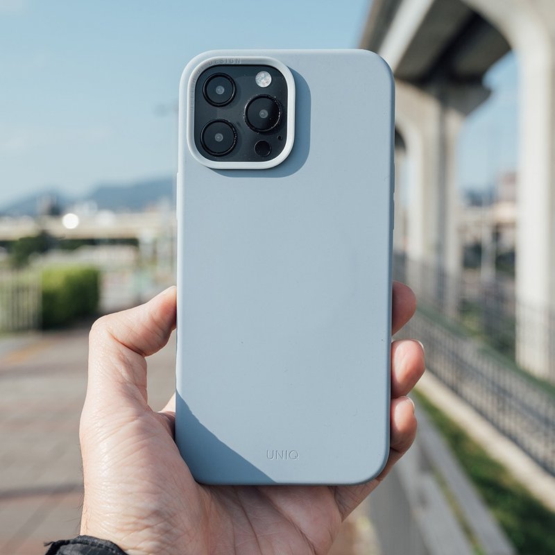 iPhone 13系列 LinoHue液态硅胶防摔手机壳 支持磁吸充电-浅蓝 - 手机壳/手机套 - 塑料 蓝色