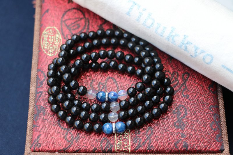 椰蒂菩提子 6mm圆珠 月光石 蓝晶石 定制化串珠设计 手链饰品穿搭 - 手链/手环 - 其他材质 