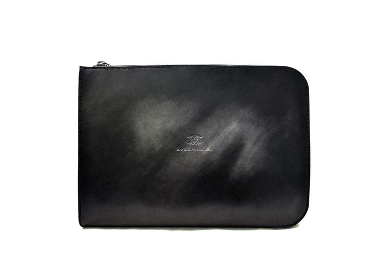 ACROMO Black Zip Around Clutch Bag - 手拿包 - 真皮 黑色