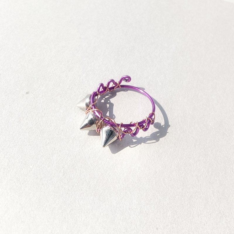 棘戒 紫 - 戒指 - 其他金属 紫色