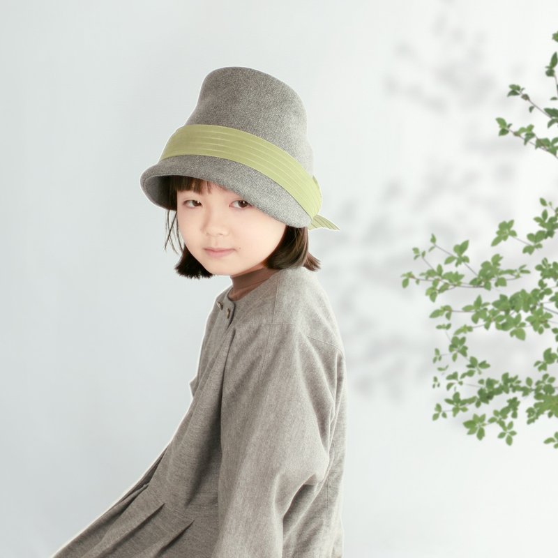 Wool Melton Hat [Gray] Kids - 婴儿帽/发带 - 羊毛 灰色