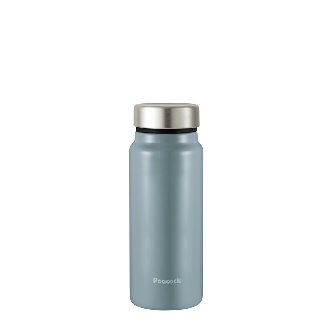 【孔雀Peacock】400ML 不锈钢保温杯 商务休闲 轻量化设计-灰蓝 - 保温瓶/保温杯 - 不锈钢 蓝色