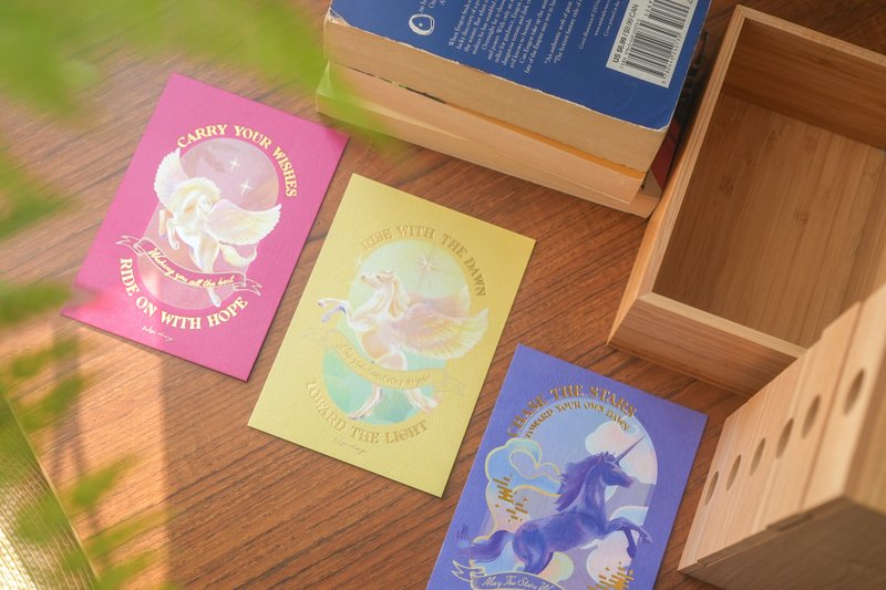 Wisi Huang【驭光而行-神话马系列】贺卡/明信片 - 卡片/明信片 - 纸 多色